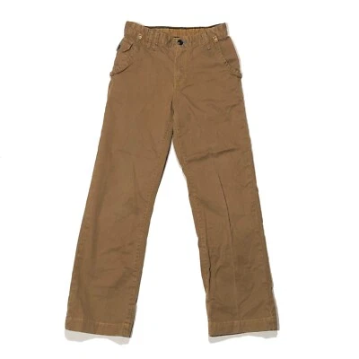 Lucky Brand by Gene Montesano 女孩 12 码牛仔裤棕褐色卡其色裤子 — 第 1/4 张图片