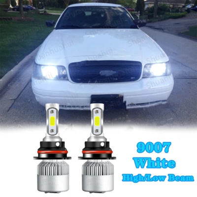 Kit de lâmpadas de farol alto/baixo de LED para Ford Crown Victoria 1998-2011 2 peças 9007 - Imagem 1 de 4