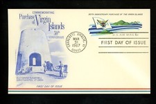 US FDC #UXC6 Fleetwood 1967 Charlotte Amalie VI Airmail Card Virgin Islands
