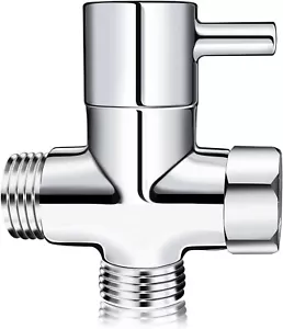 Shower Head Diverter Valve G1/2" Shower Arm Diverter 3-Way Universal Solid Br... - Picture 1 of 6