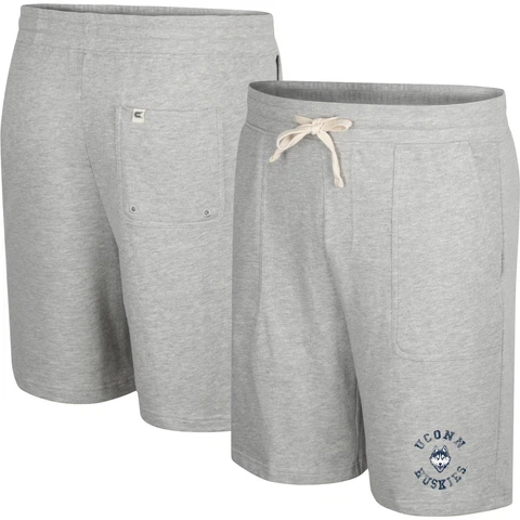 Men's Colosseum Heather Gray UConn Huskies Love To Hear This Terry Shorts Cover
