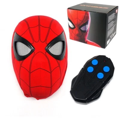 Spiderman 3D Helmet Wearable Mask 1:1 Prop Cosplay Remote Control Eyes Cattoys - Image 1 of 4