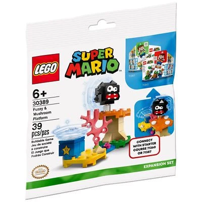 LEGO Super Mario Sets: 30389 Fuzzy & Mushroom Platform Expansion Set NEW - Image 1 of 2