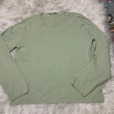 Kinross Women's 100% Cashmere Sweater Green Size XL Long Sleeve Soft - Image 1 of 4