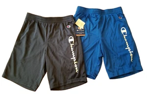 Lot of 2 Champion Youth Boys Jersey Shorts Authentic Athletic Wear Medium Blue - Picture 1 of 11