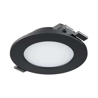 LED recessed spot black 3W 68mm 3CCT switchable ceiling spotlight recessed spot - Image 1 of 4
