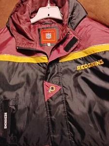 Vintage Washington Redskins Long Hooded Jacket Size XL  - Bild 1 von 8