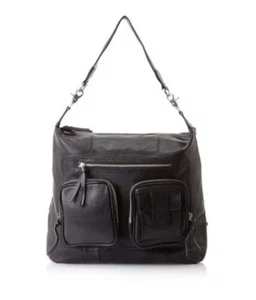 Chocolat Blu Convertible Leather Hobo Handbag Backpack, Black. NWT. - Picture 1 of 9