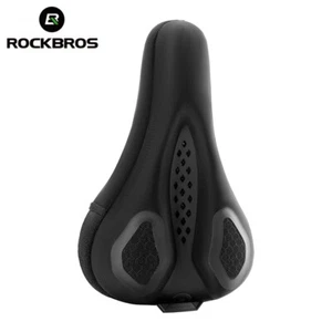 ROCKBROS Bike Saddle Cover Silicone Shockproof Breathable Bicycle Seat Cushion - Picture 1 of 12