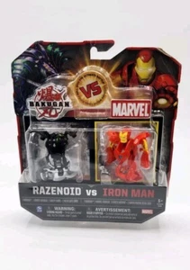 Bakugan vs Marvel Darkus Razenoid & Haos Iron Man Neu Sealed Selten - Bild 1 von 13