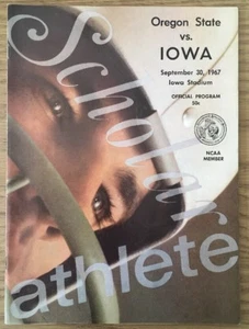 1967 Iowa vs. Oregon State Football Programm - Bild 1 von 2