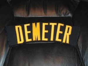  STEVE DEMETER 1985 PITTSBURGH PIRATES GAME WORN USED NAME PLATE OFF JERSEY.  - Picture 1 of 1