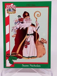 1994 Santa Around The World Trading Card Foil Card F3 Saint Nicholas Foil Card - Picture 1 of 2