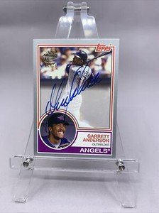 22 Archives Topps 1983 Fan Favorites Auto Grey #83FF-GA Garrett Anderson 2/99