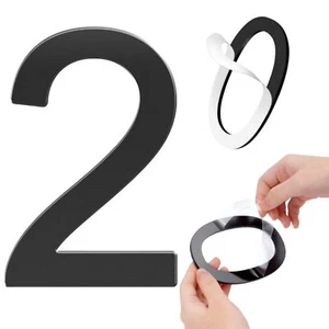 Self-adhesive 5 Inch House Numbers Acrylic House Number Modern House Numbers ... - Picture 1 of 7