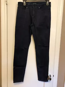 Elie Tahari 6 Straight Leg Jeans Dark Wash Cotton Blend 5 Pocket Zip Fly - Picture 1 of 4