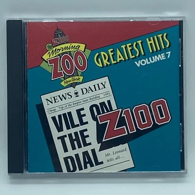 The Z100 Morning Zoo Greatest Hits Vol 7: Vile on the Dial CD OOP 1991 WHTZ FM - Image 1 of 4