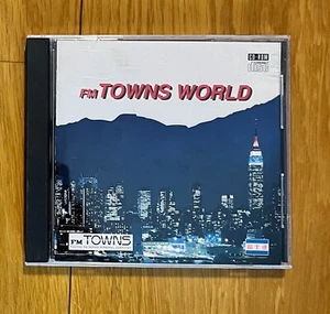 FM Towns World Computer Vintage Fujitsu 1989 Raro CD Rom - Foto 1 di 4