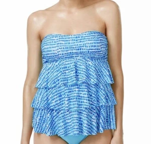 Costume da bagno Tankini Island Escape taglia 6 stampato senza spalline o reggicalze nuovo con etichette - Foto 1 di 10
