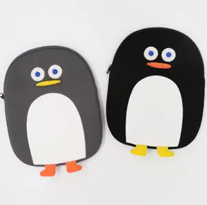 Brunch Brother Cute Penguin iPad Sleeve Case Bag Pouch 11" Black Gray - Picture 1 of 9