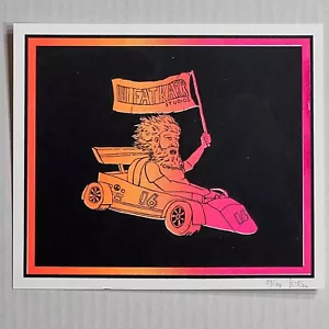 PHISH 2016 DEER CREEK NOBLESVILLE IN Fan Art DUSTIN FAT KARR Tour Gig Poster S/N - Picture 1 of 5