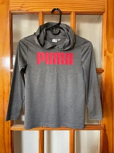Puma Gray Boys Size Small 7/8 Hoodie  Athletic Light Weight - Picture 1 of 2