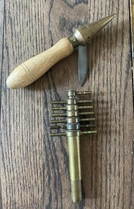 Apotheker Apotheke Messing Korkbohrer und Spitzer Set - Bild 1 von 7