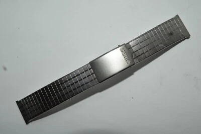 Pulseira de relógio SEIKO 20mm cor prata aço inoxidável novo-antigo estoque - Imagem 1 de 4