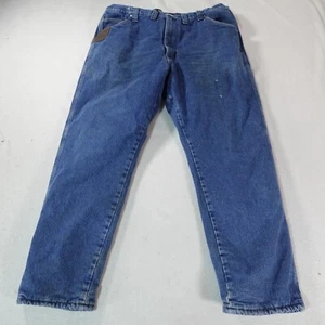 Wrnagler Jeans Mens 44 Blue Lined Insulated Pant Barn Work Outdoor Denim 44x32 - Picture 1 of 23
