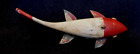 Hand Carved Wood Ice Fishing Spearing Swimming Fish Decoy Lure Curved Body 8"