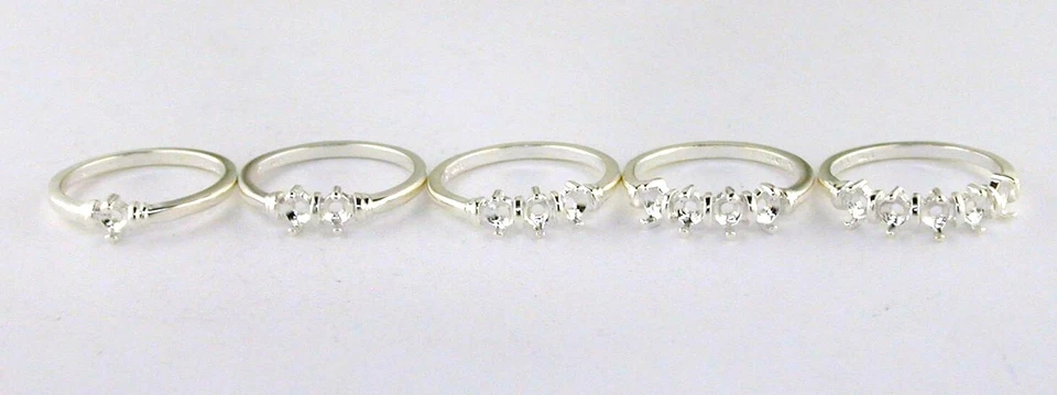 3 mm Round Setting Deco Band Sterling Silver - Image 1 of 1