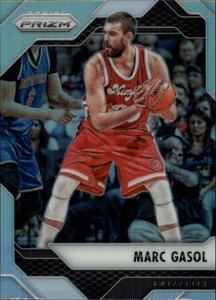 2016-17 Panini Prizm Prizms Silver Grizzlies Basketball Card #63 Marc Gasol