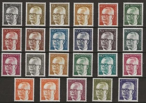 1970 Westdeutschland - Bildnisse von Präsident Gustav Heinemann postfrisch ** - Bild 1 von 1
