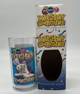 Vidrio Plástico Coleccionista 30 Cumpleaños Pillsbury Doughboy, Nuevo con Caja, 1995 - Imagen 1 de 4