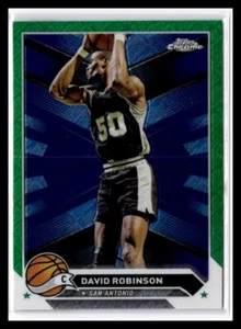 2023-24 Topps Chrome - David Robinson #22 Green Topps Refractor - Picture 1 of 2