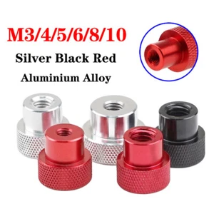 Dado pollice zigrinato in lega di alluminio M3/4/5/6/8/10 con collare foro cieco manopola - Foto 1 di 4