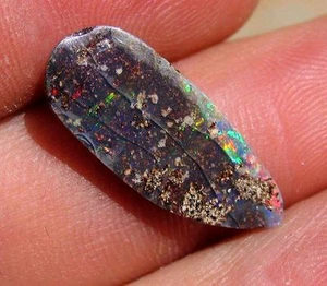 Boulder opal 100% natural solid opal 4.75 cts ready to be set in jewelry B374 - Picture 1 of 1