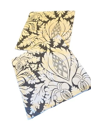 Pottery Barn 100% Cotton Decorative Pillow Covers 24"x24" Black & White Floral - Image 1 of 4