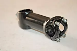 MTB Stem 1 1/8" Threadless 90mm 7º Rise 25.4mm Black Trail Hybrid USA Shipper - Picture 1 of 11