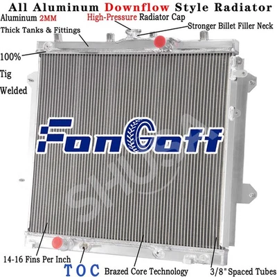 3-Row Radiator fit 2010-2022 2012 Toyota 4Runner Limited SR5 TRD Venture 4.0L V6 - Image 1 of 4