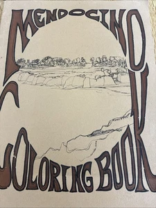 RARE SHIRL SALZMAN 1968 MENDOCINO CA COLORING BOOK - Picture 1 of 7