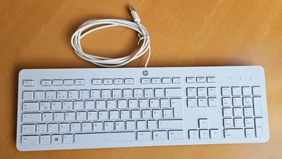 HP USB Business Slim Tastatur HP SK-2120 weiß / grau TOP-Zustand !! - Bild 1 von 4