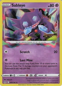 Sableye 070/196 Holo Rare Holo SWSH11: Lost Origin NM Pokémon - Picture 1 of 2
