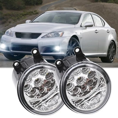 PARA LEXUS IS F 2008-2012 Par de lentes transparentes parachoques luz antiniebla repuesto Foto 1 de 4