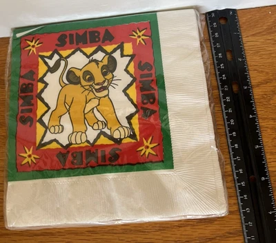 16 Simba Square Luncheon Napkins New in Package - Image 1 of 2