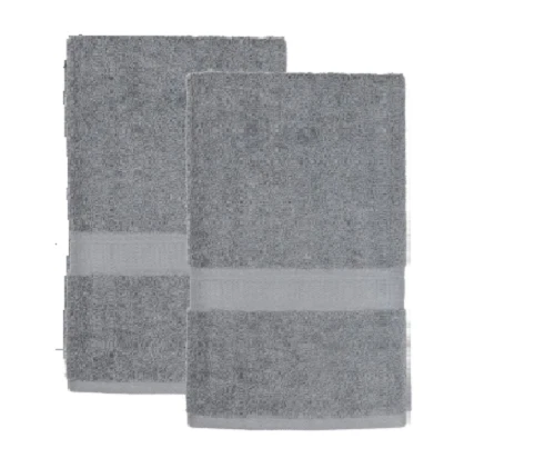 Mainstays Toalla de Mano Básica, Toalla de Mano Suave 100% Algodón, Gris Foto 1 de 1