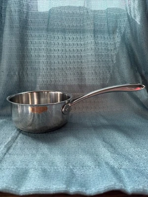 Cuisinart 1 Quart Stainless Steel Sauce Pot #8319-14 aluminum encapsulated botto - image 1 of 4