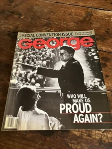 George Magazine Aug 2000 • JFK Special Convention Issue • Vintage Kennedy - Imagen 1 de 9