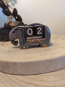 Elefant Ewiger Kalender - Bild 1 von 6