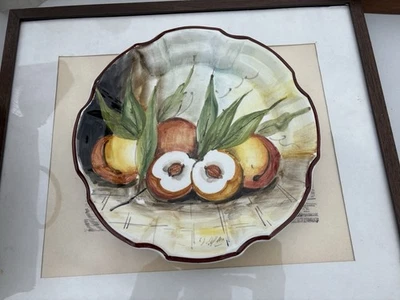 [Occasione] Piatti in Ceramica antichi con frutta da appendere - Immagine 1 di 4